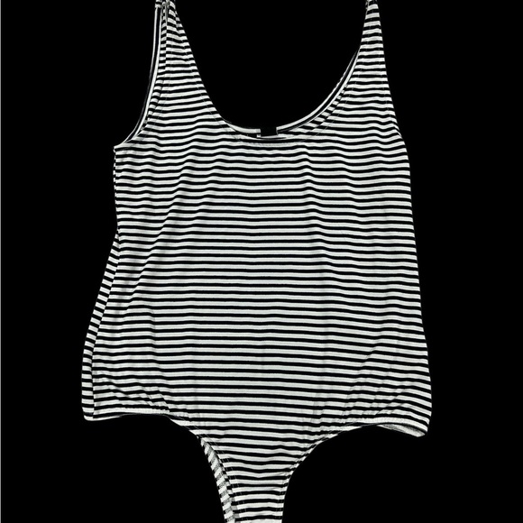 Vero Moda Tops - Striped Black and White Body Suit